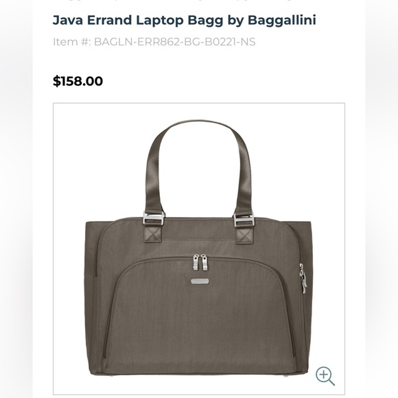 Baggallini Java Errand Laptop Work/Overnight Bag - Picture 1 of 13